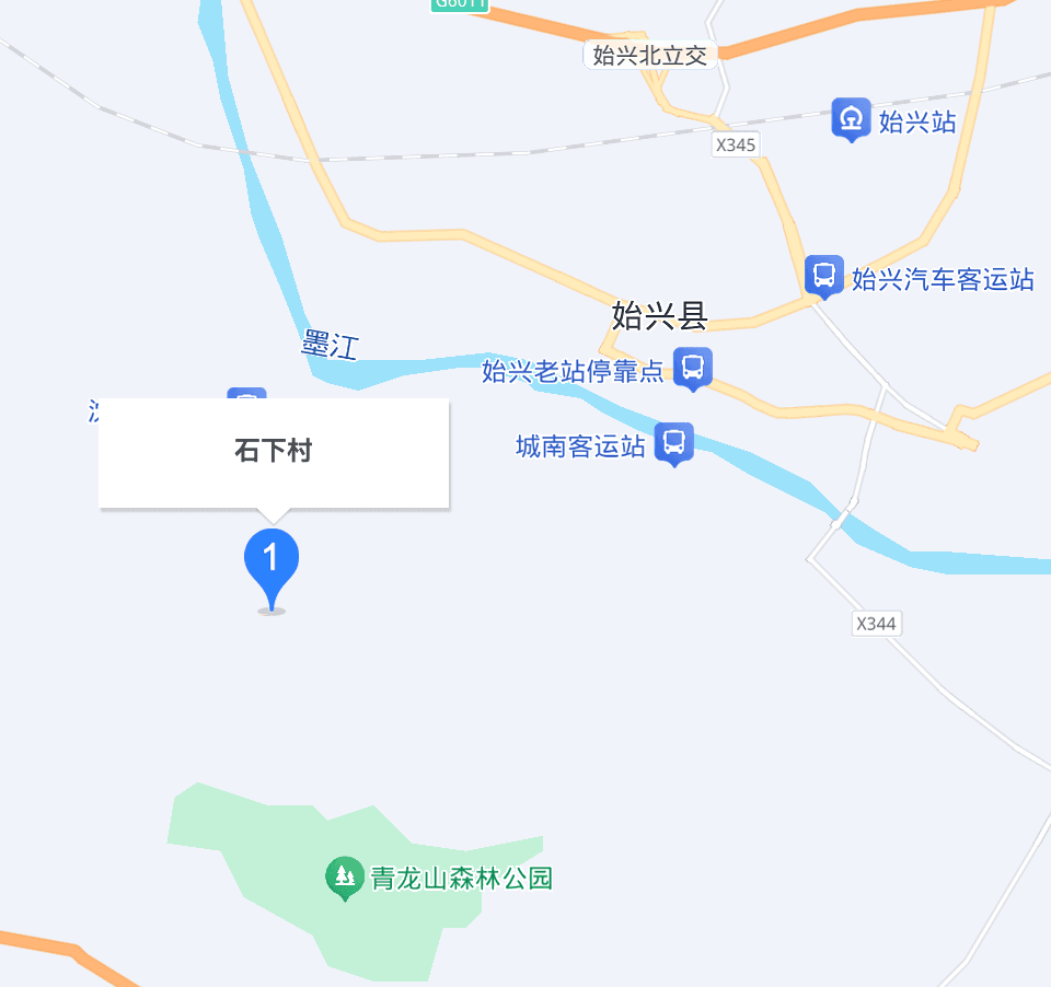 始兴县石下村地图位置